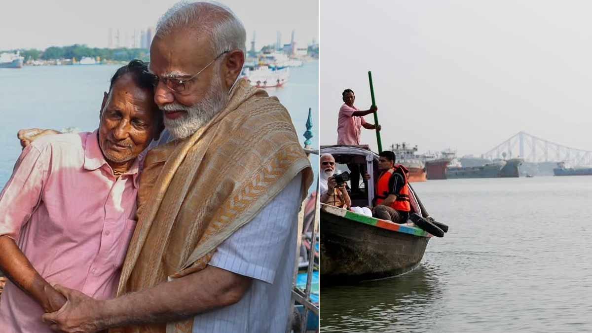 narendra-modi-hooghly-river-boat-ride-kolkata-bengal-election
