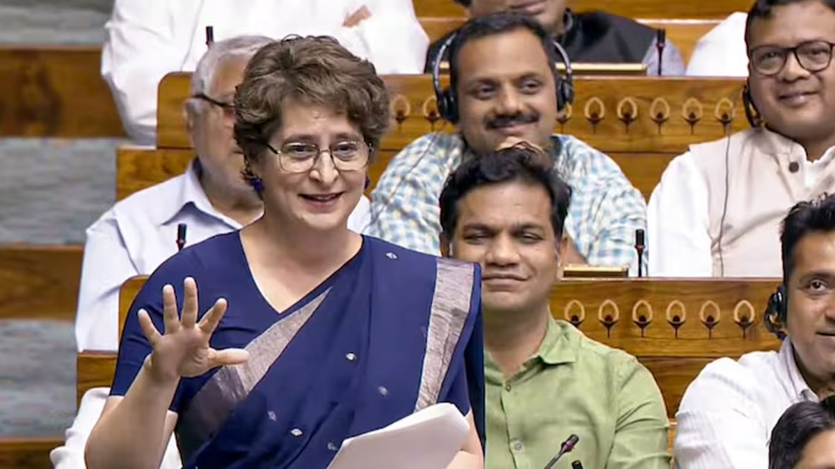 Priyanka Gandhi Lok Sabha Speech