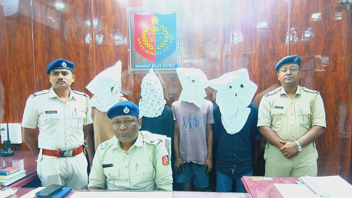 Four arrested with firearm in Chakdah police raid