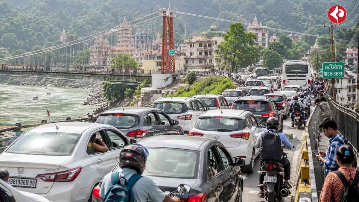 rishikesh-weekend-tourist-rush-heavy-traffic-jam