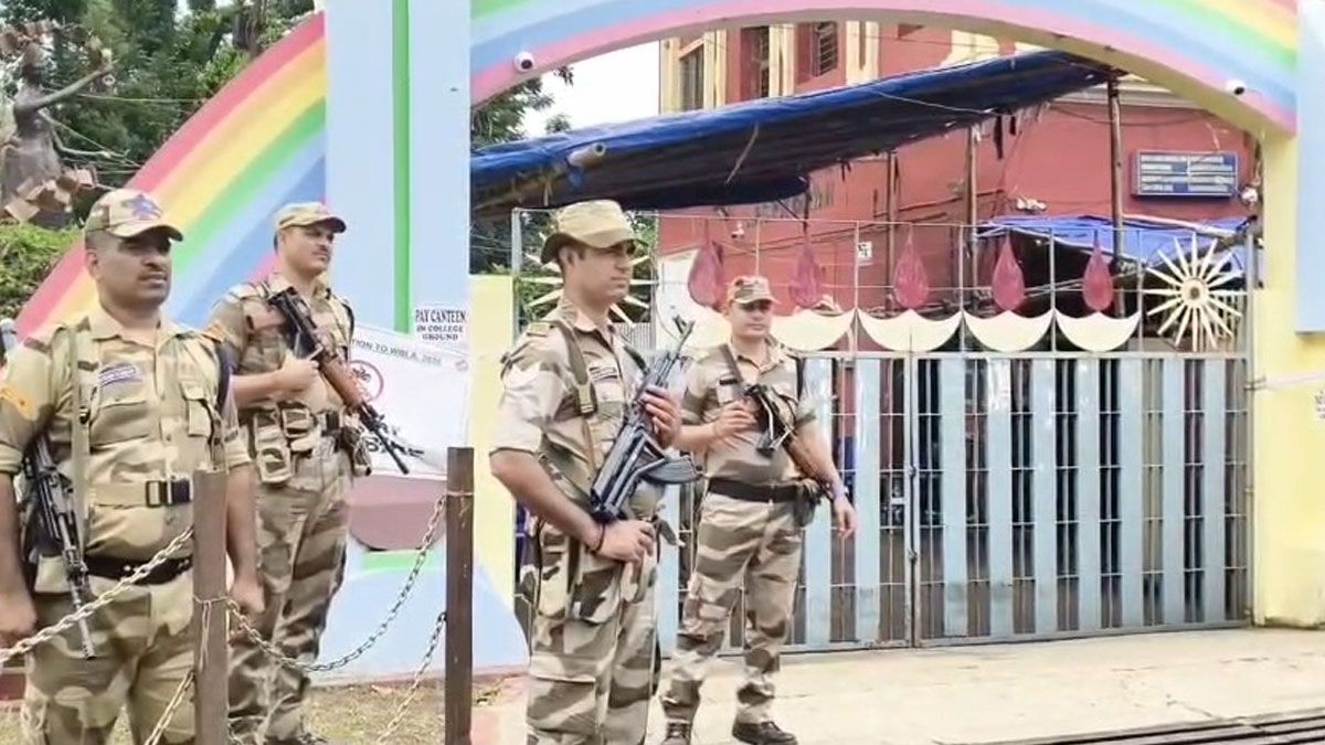 EVM strongroom security Jhargram