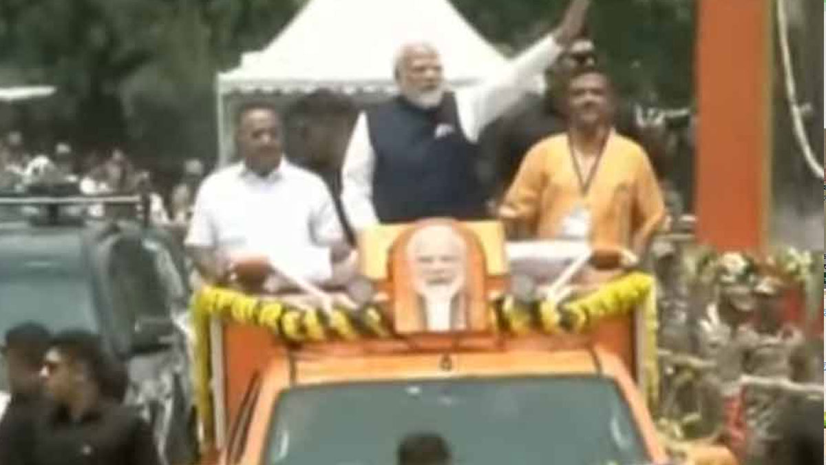 Narendra Modi Grand Entry