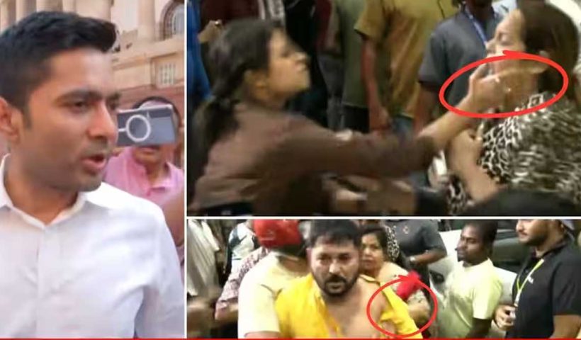 abhishek-banerjee-kolkata-airport-scuffle-bjp-tmc-workers