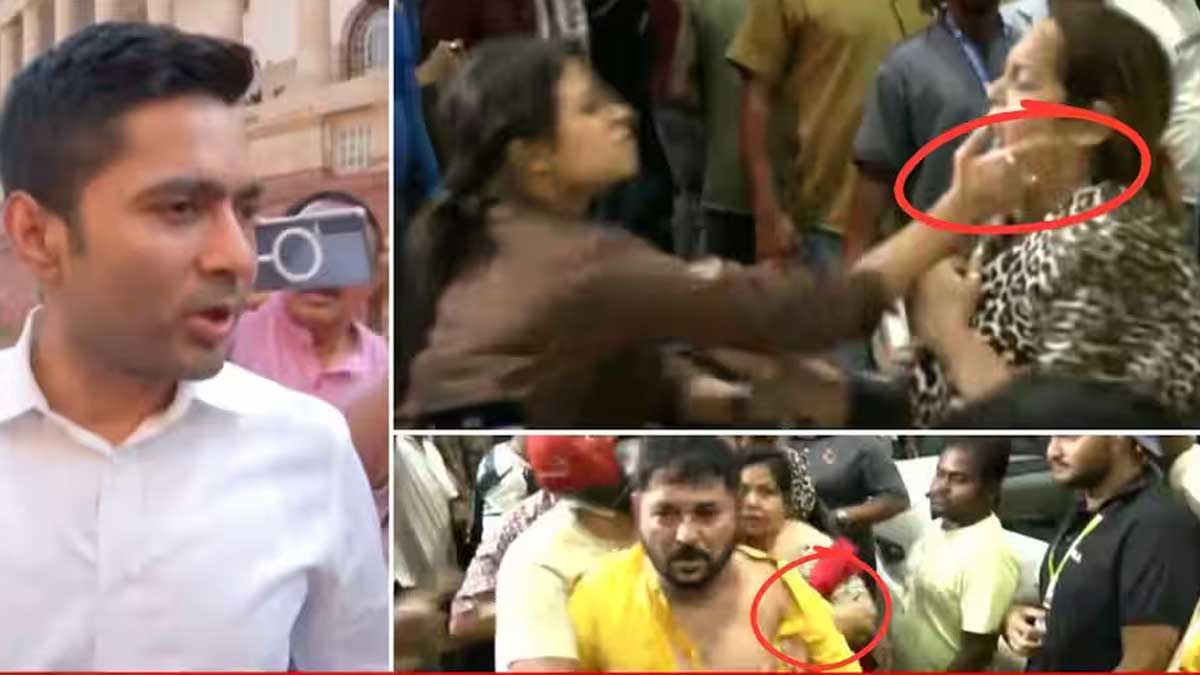 abhishek-banerjee-kolkata-airport-scuffle-bjp-tmc-workers