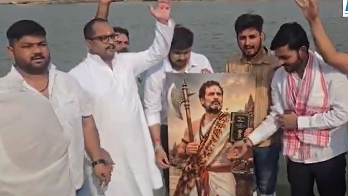 rahul-gandhi-parashurama-avatar-poster-varanasi-controversy