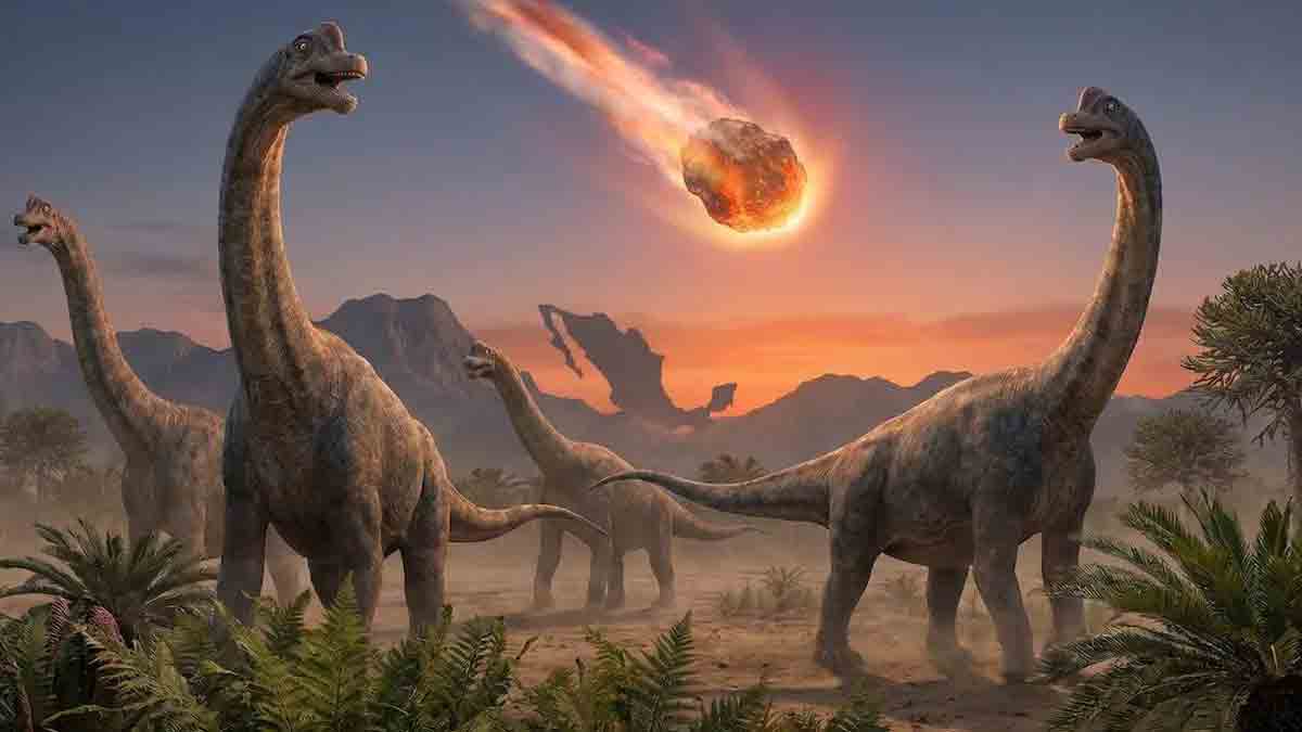 Dinosaur, meteorite