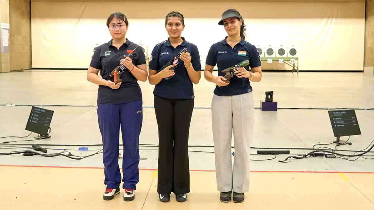 Hangzhou ISSF World Cup: Esha gold, Manu bronze in women’s 25m Pistol