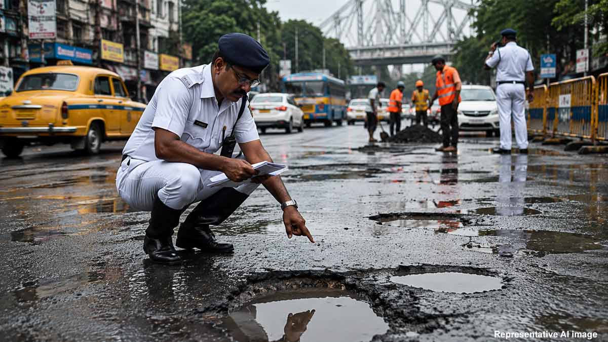 kolkata-traffic-police-sends-road-repair-list-to-kmc-after-heavy-rains