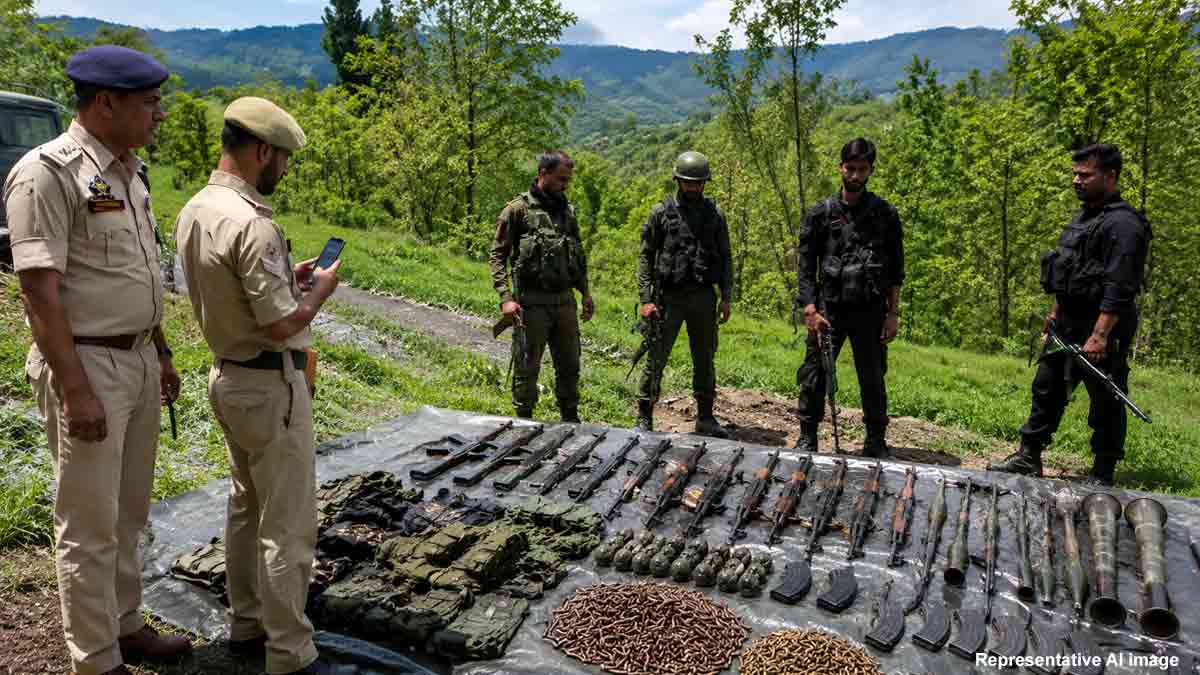 kulgam-joint-operation-arms-explosives-recovered-jammu-kashmir