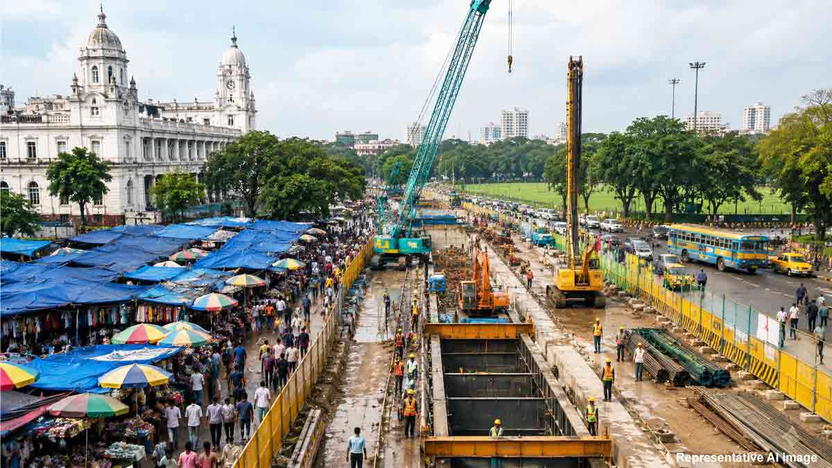 maidan-market-relocation-purple-line-esplanade-Kolkata Metro-work