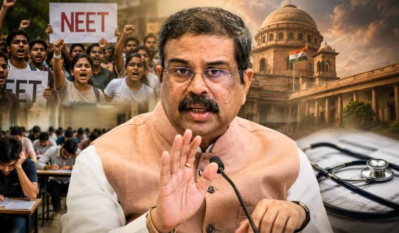 neet-row-dharmendra-pradhan-likely-to-stay-centre-positive-on-compensation