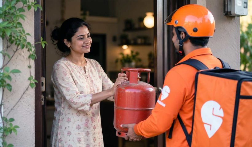 swiggy-instamart-hpcl-10-minute-lpg-cylinder-delivery-service