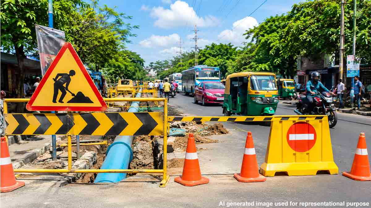 South Kolkata garia-station-road-closed-for-three-months-due-to-water-pipeline-work