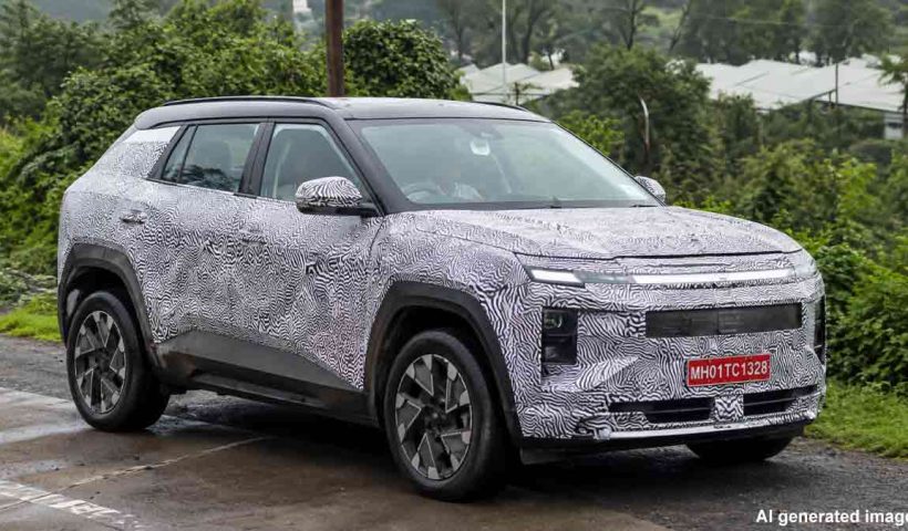 mahindra-be-07-spy-images-triple-screen-cabin-electric-suv