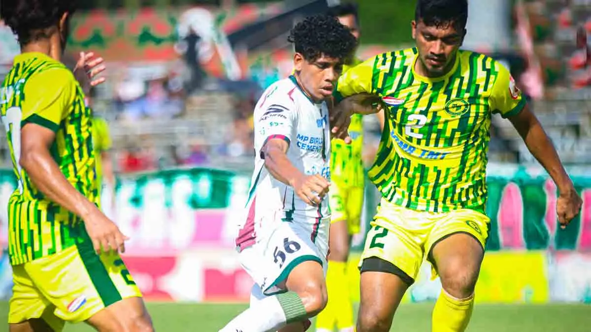 mohun bagan beat railway fc in Calcutta Football League