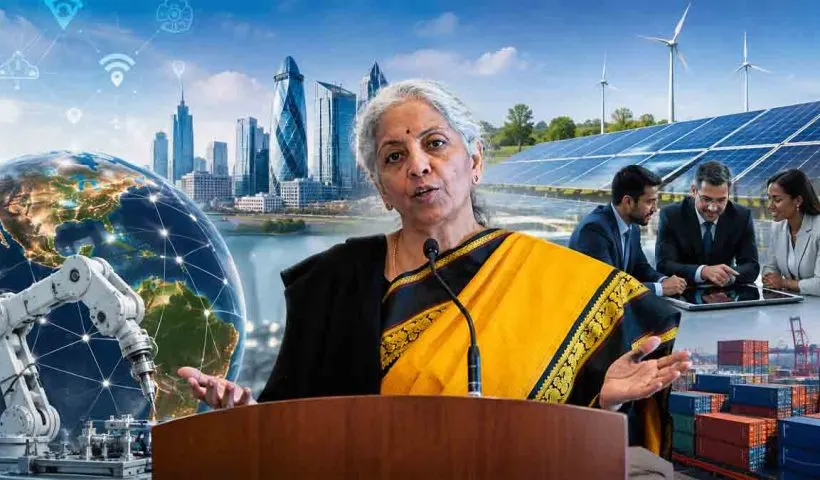 nirmala sitharaman urges global investors to make in india