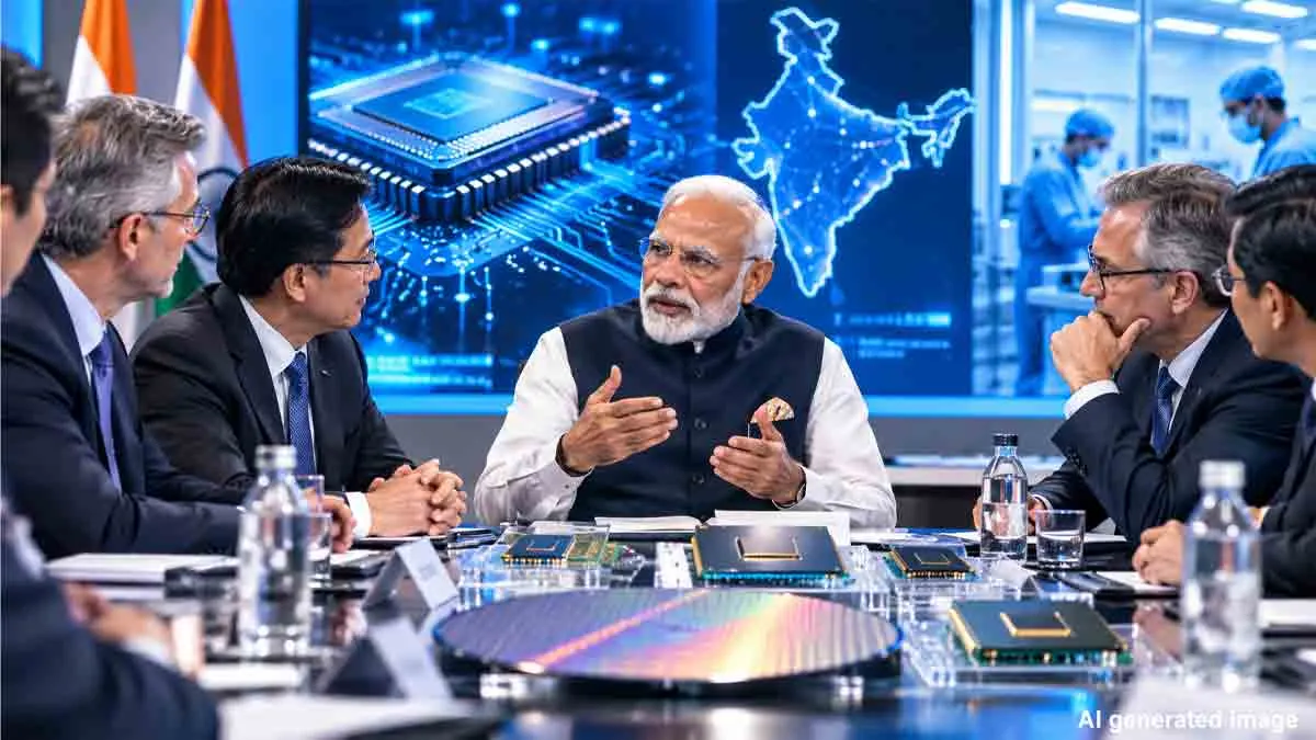 Narendra Modi-semiconductor-meeting-global-chipmakers-rd-skilled-workforce-india