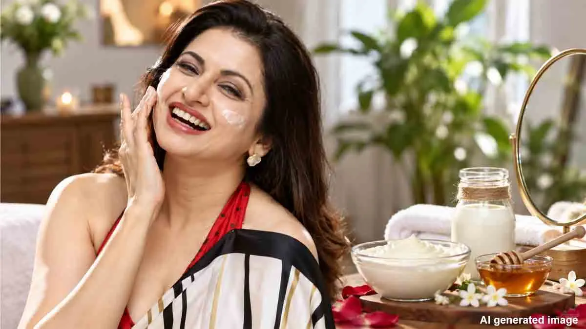 bhagyashree-cold-malai-skincare-glowing-skin-home-remedy