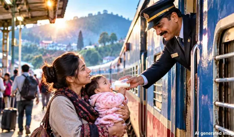 darjeeling-mail-stopped-naihati-baby-milk-rail-madad-emergency-help