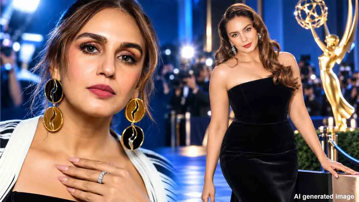 huma-qureshi-emmy-awards-2026-black-strapless-gown-glamour-look