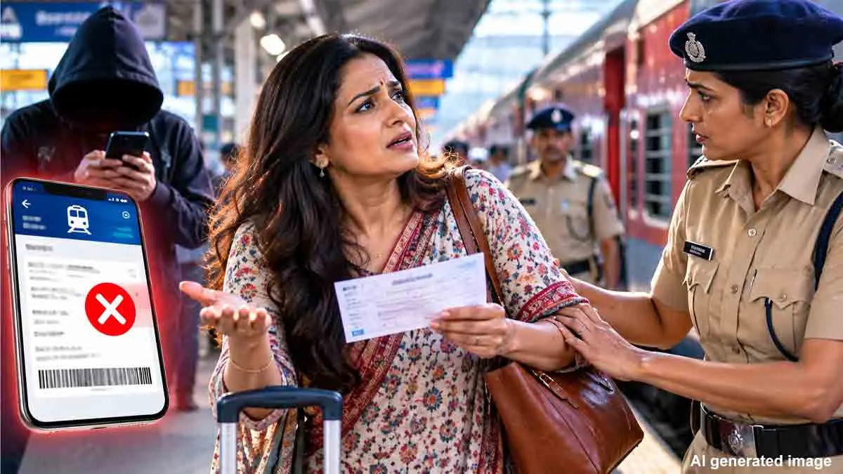train-ticket-cancelled-by-stranger-woman-arrested-Indian Railways,-compensation-2-lakh
